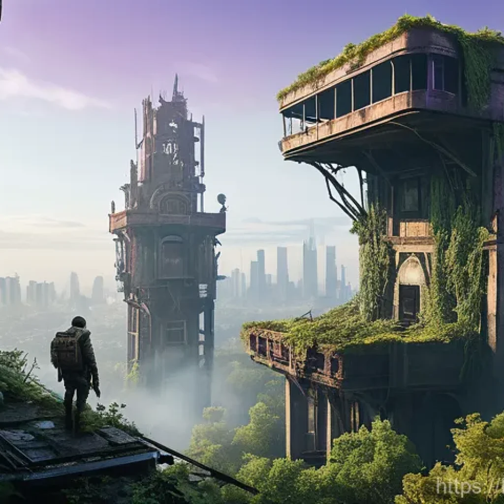 최고의 싱글 플레이 FPS 캠페인 - **Prompt 1: The Lone Adventurer in a Ruined World**
"A lone, determined male protagonist, clad i...