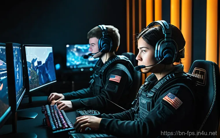 플랫폼별 FPS 게임 추천 리스트 - **Prompt:** A stylish young woman, approximately twenty-three years old, is intensely focused on her...